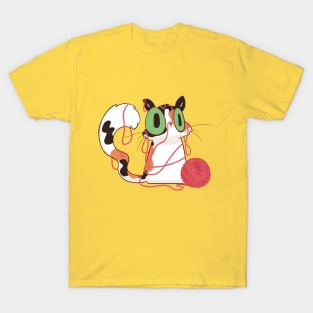 Naughty Calico Cat T-Shirt